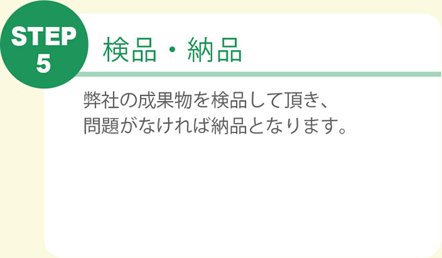 STEP5 検品・納品
