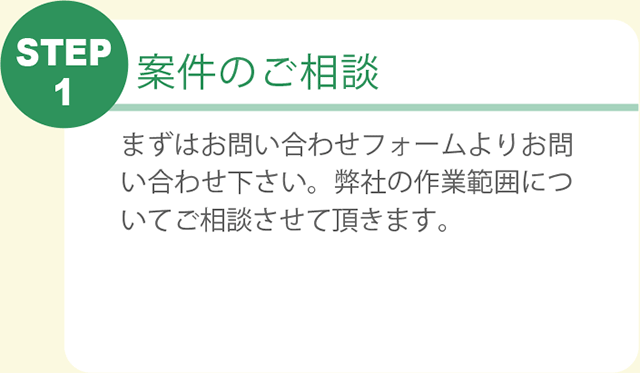 STEP1 案件のご相談